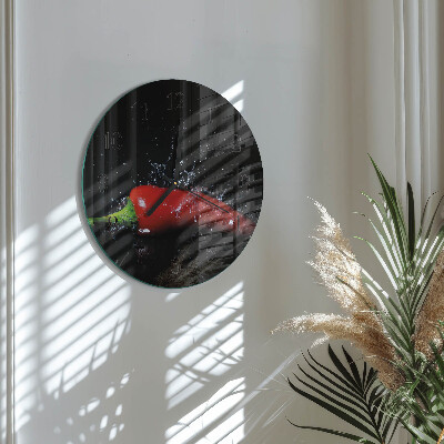 Orologio rotondo peperoncini