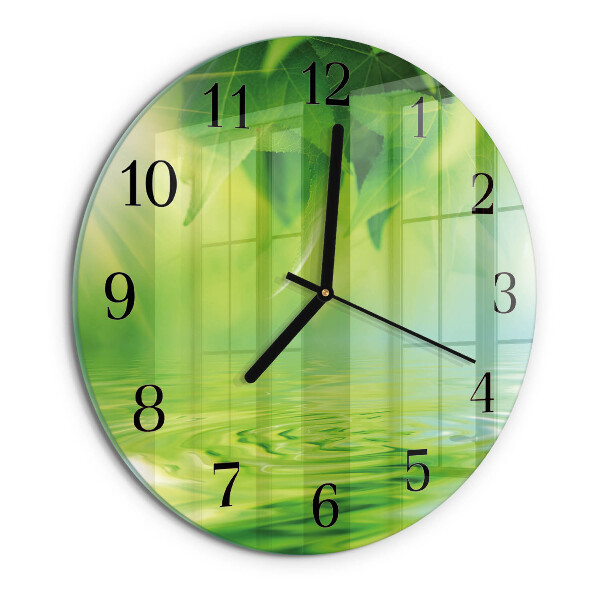 Orologio rotondo Foglie