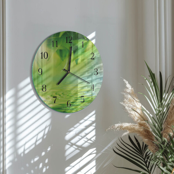 Orologio rotondo Foglie