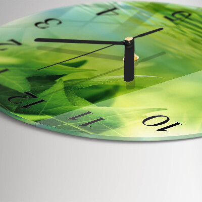 Orologio rotondo Foglie