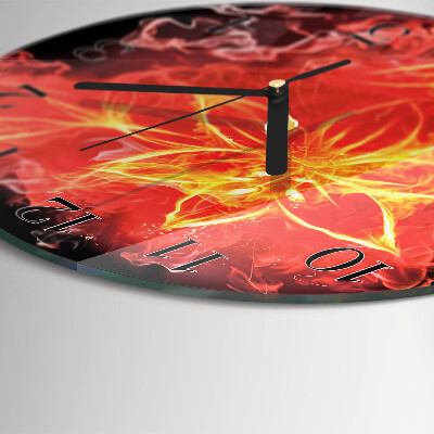 Orologio rotondo Fiamma di fuoco