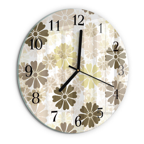 Orologio rotondo Arte floreale