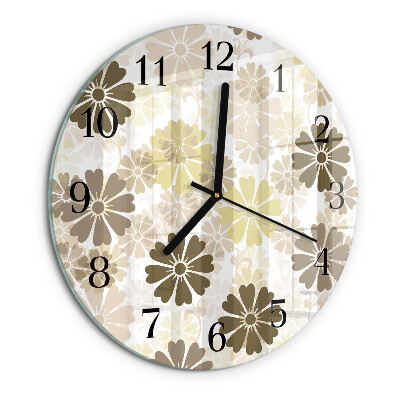Orologio rotondo Arte floreale