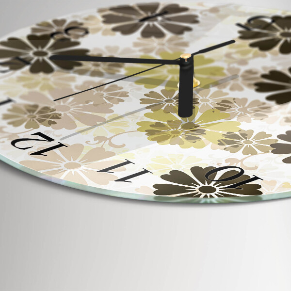 Orologio rotondo Arte floreale