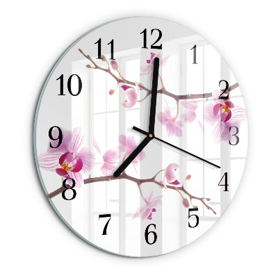 Orologio rotondo Orchidea
