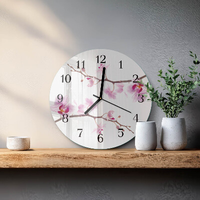 Orologio rotondo Orchidea