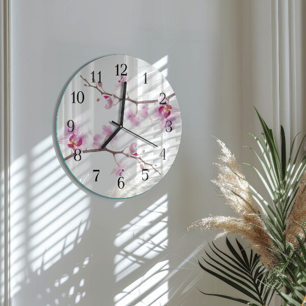 Orologio rotondo Orchidea