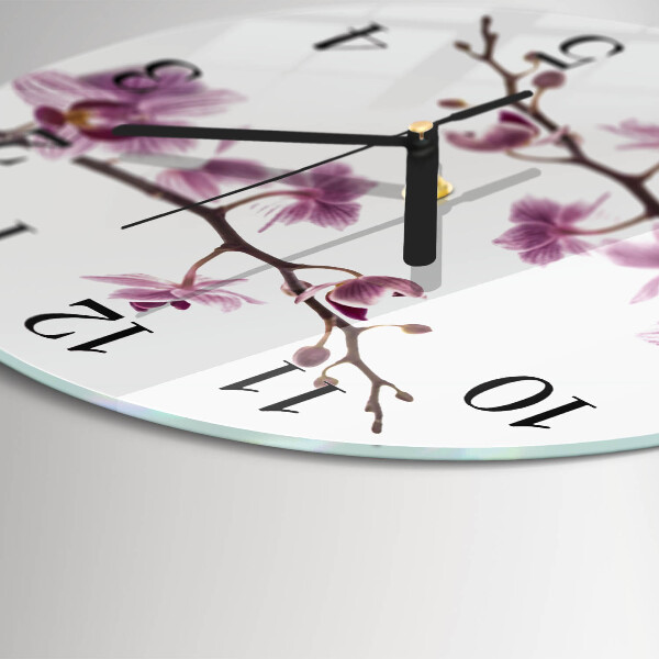 Orologio rotondo Orchidea