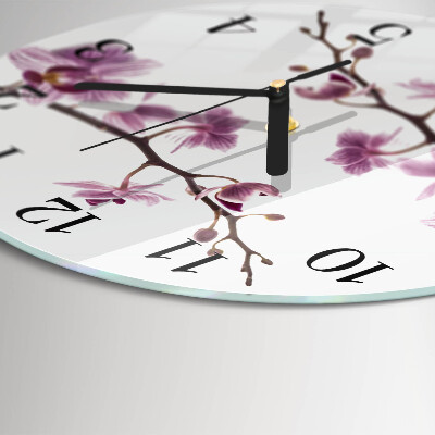 Orologio rotondo Orchidea