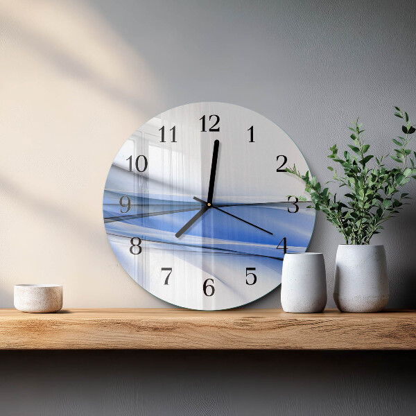 Orologio rotondo Linee astratte