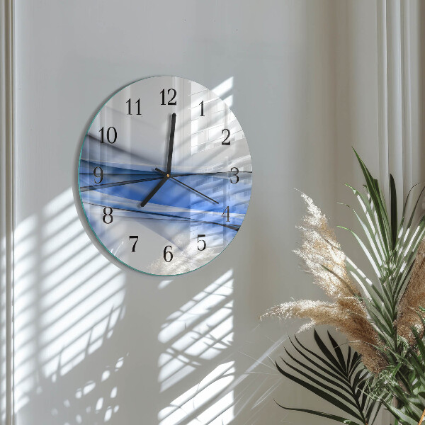 Orologio rotondo Linee astratte