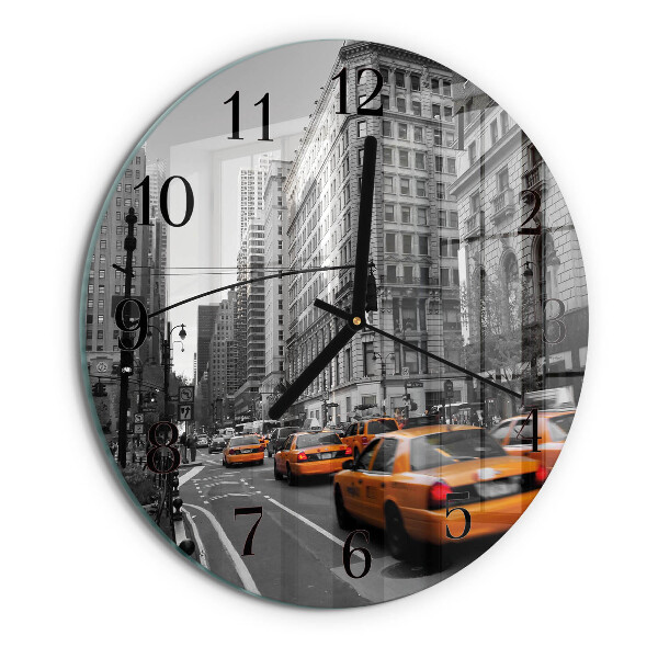 Orologio rotondo Taxi a New York