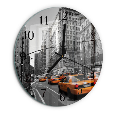 Orologio rotondo Taxi a New York