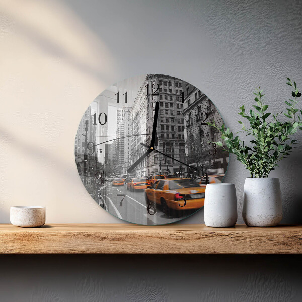 Orologio rotondo Taxi a New York