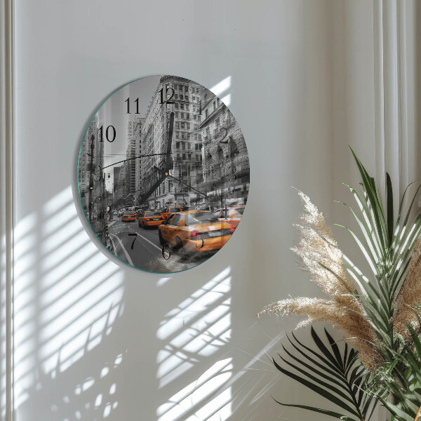 Orologio rotondo Taxi a New York