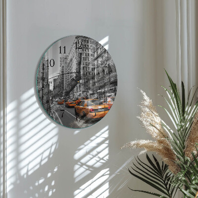 Orologio rotondo Taxi a New York