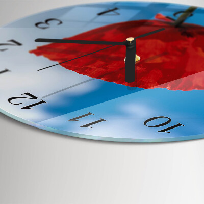 Orologio rotondo Papavero