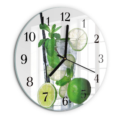 Orologio rotondo Lime e menta