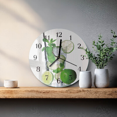 Orologio rotondo Lime e menta