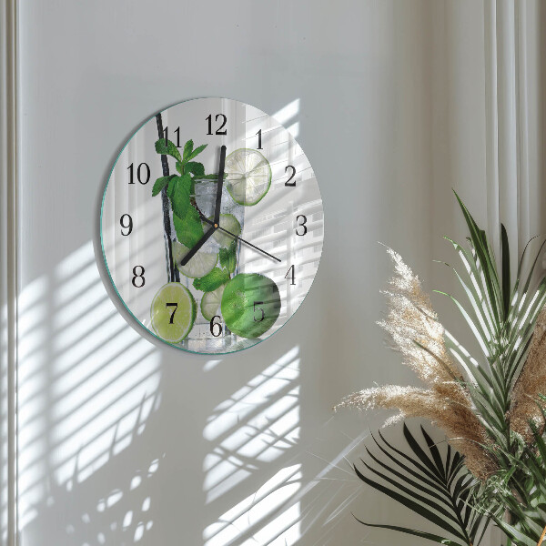 Orologio rotondo Lime e menta