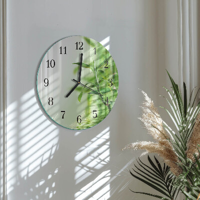 Orologio rotondo Bambù