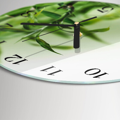 Orologio rotondo Bambù