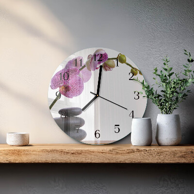 Orologio rotondo Orchidea