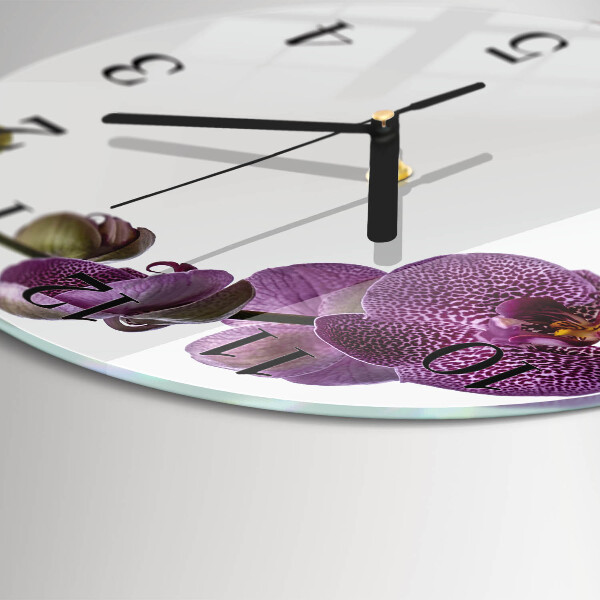 Orologio rotondo Orchidea