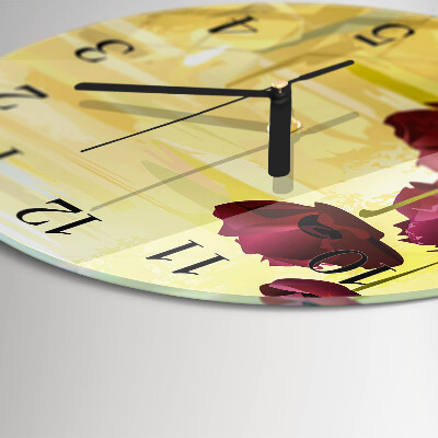 Orologio rotondo Papaveri