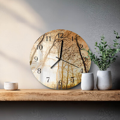Orologio rotondo Alberi