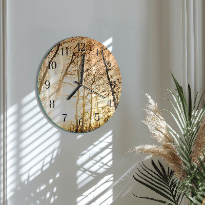 Orologio rotondo Alberi
