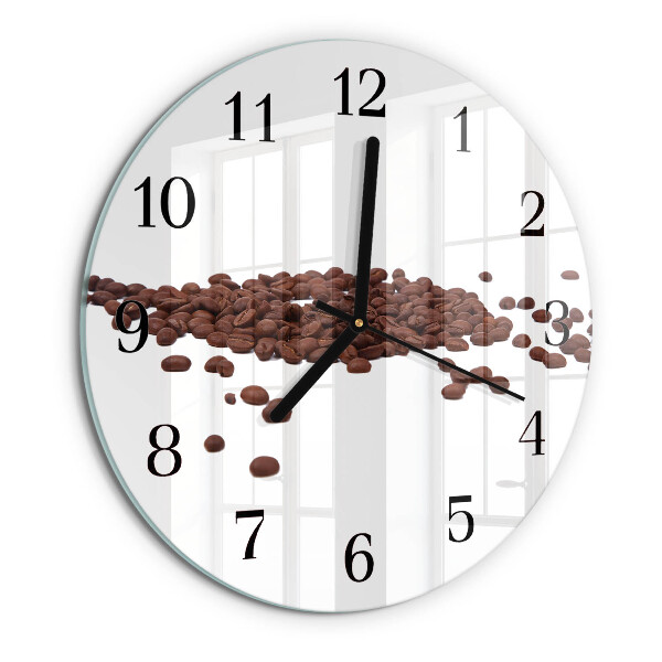 Orologio rotondo chicchi di caffè