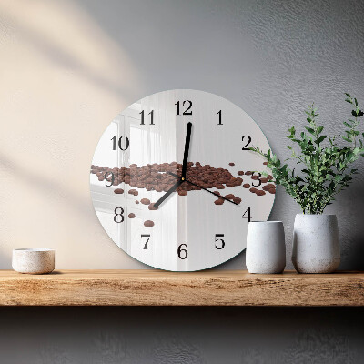 Orologio rotondo chicchi di caffè