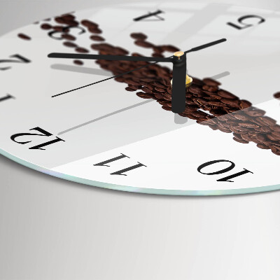 Orologio rotondo chicchi di caffè