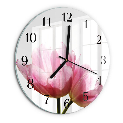 Orologio rotondo Tulipani