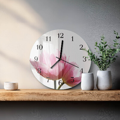 Orologio rotondo Tulipani