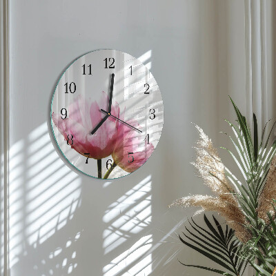 Orologio rotondo Tulipani