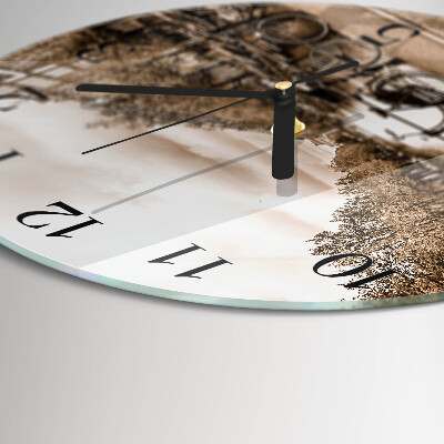 Orologio rotondo Amsterdam Seppia