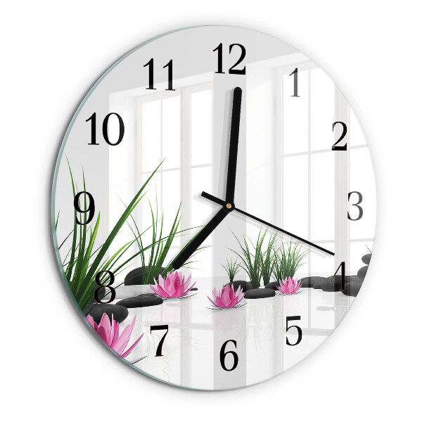 Orologio rotondo Fiore di loto