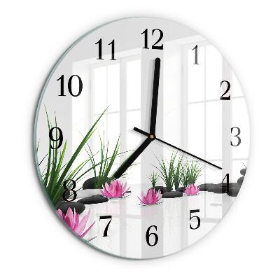 Orologio rotondo Fiore di loto