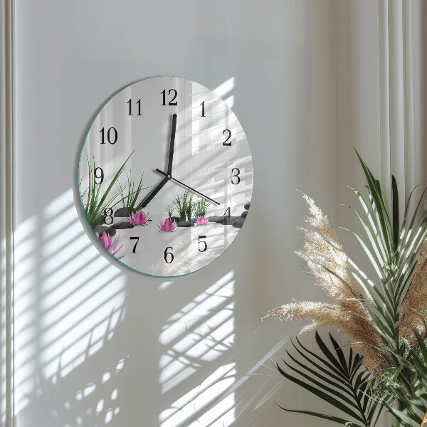 Orologio rotondo Fiore di loto