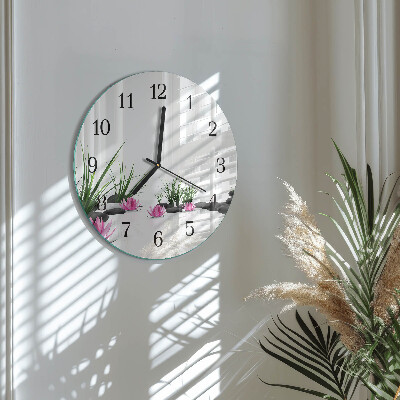 Orologio rotondo Fiore di loto