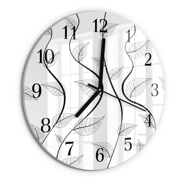 Orologio rotondo L'arte delle foglie