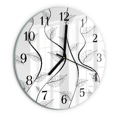 Orologio rotondo L'arte delle foglie
