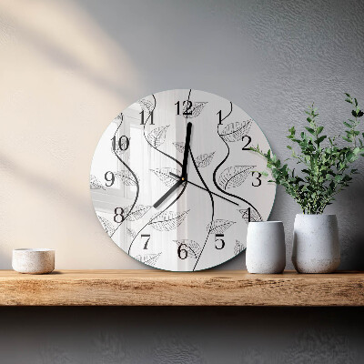 Orologio rotondo L'arte delle foglie