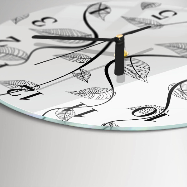 Orologio rotondo L'arte delle foglie