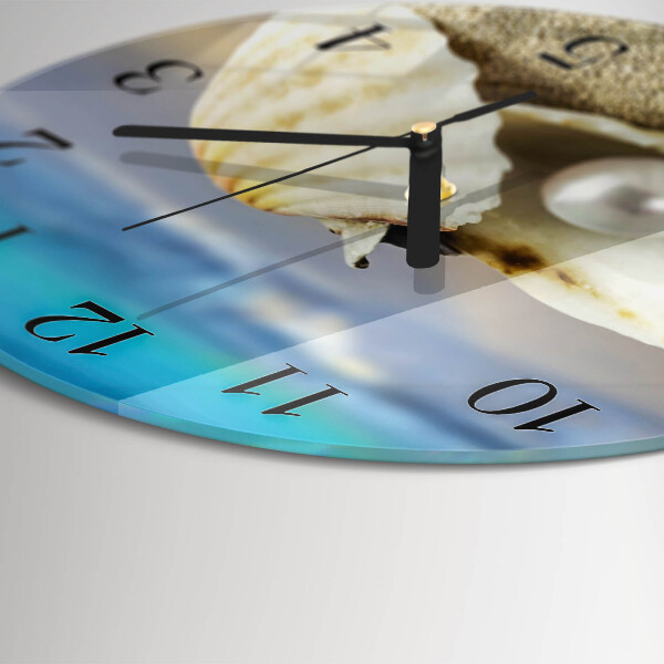 Orologio rotondo Perla di conchiglia