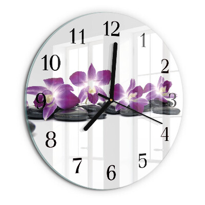 Orologio rotondo Orchidea