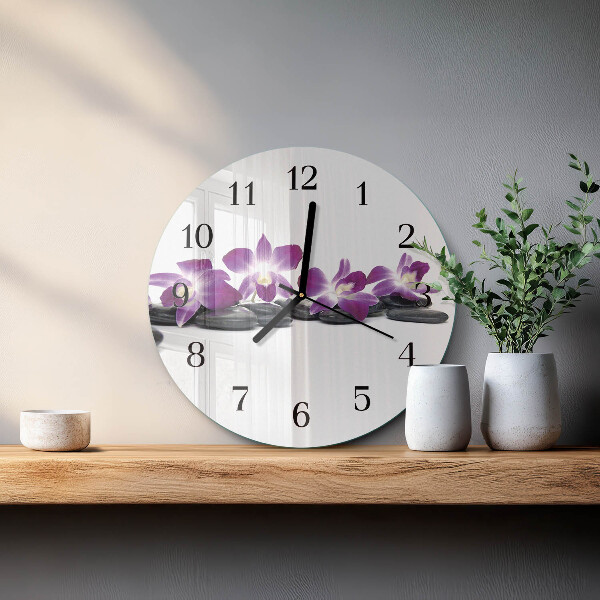 Orologio rotondo Orchidea