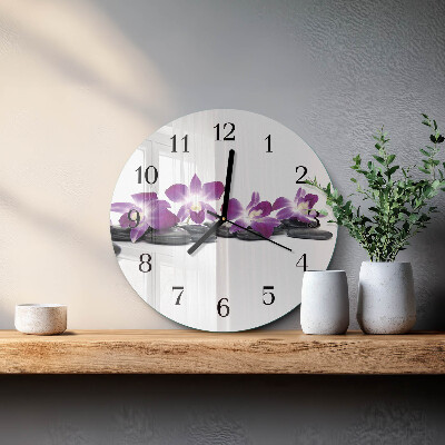 Orologio rotondo Orchidea